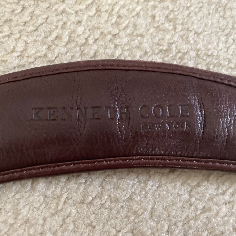 Kenneth Cole Brown Leather Messenger Satchel/Briefcase - Picture 14 of 14